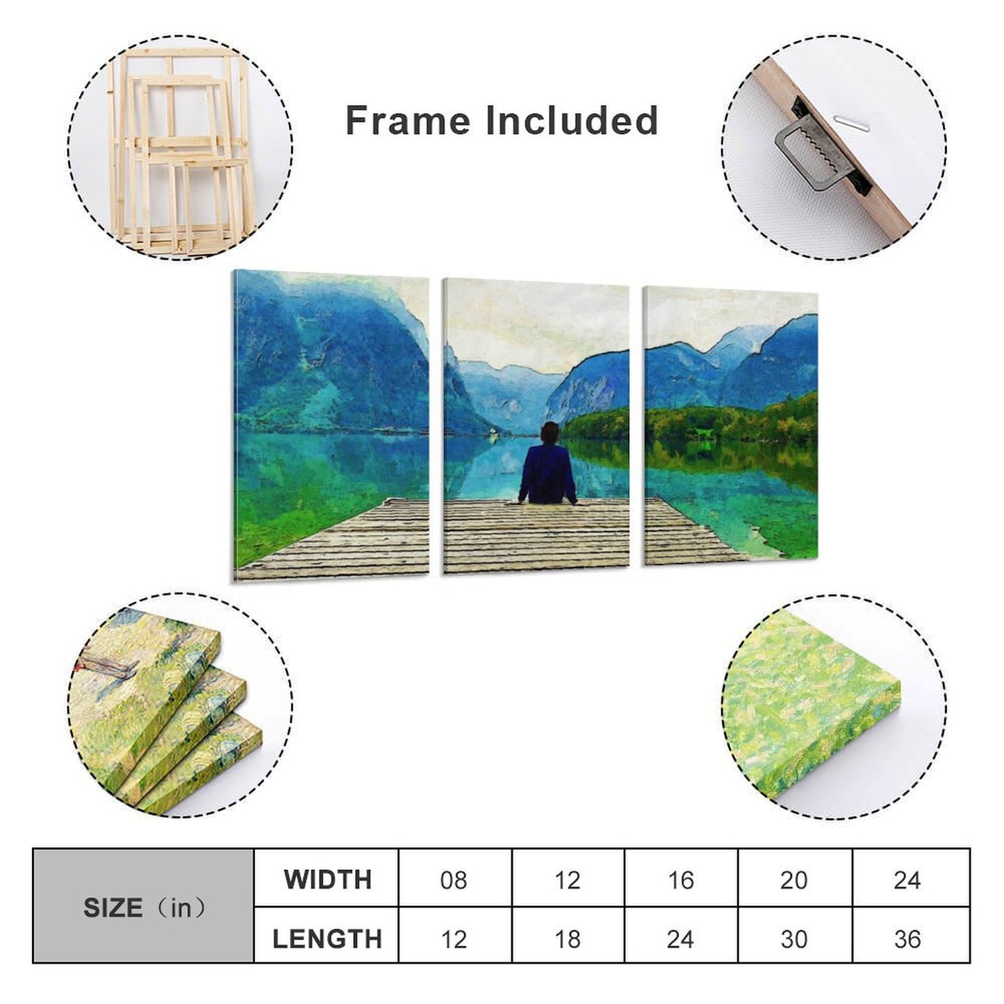 3 Panel Split Canvas | Turn Your Vertical Photo into Triptych Wall Art
