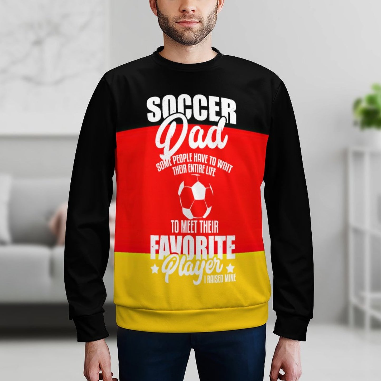 Custom All-Over Print Sweatshirt | Cotton-Feel Scuba Pullover (S-5XL)