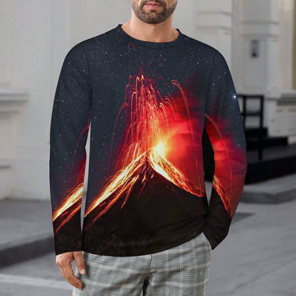 Custom Pique Long Sleeve T-Shirt | Personalized All-Over Print Tee