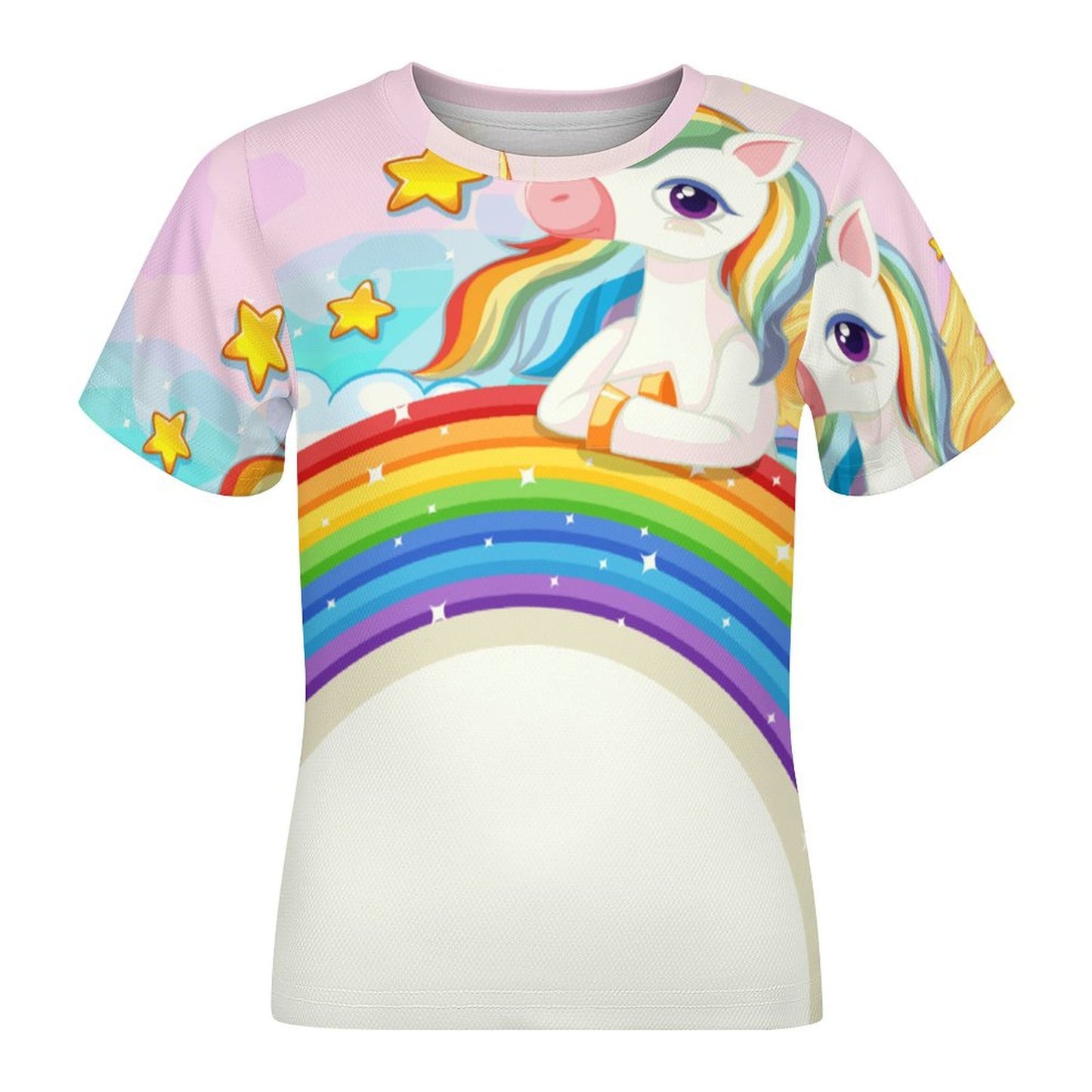 Custom Kids' Bird's-Eye Mesh T-Shirt | Personalized Children's Tee