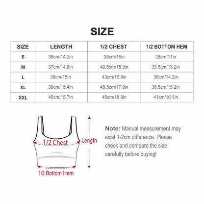 Custom Printed U-Neck Wide Strap Sports Bra