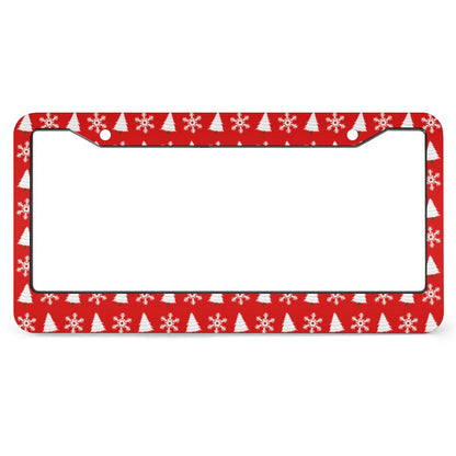 Custom Slim License Plate Frame | No-Block 2-Hole Aluminum
