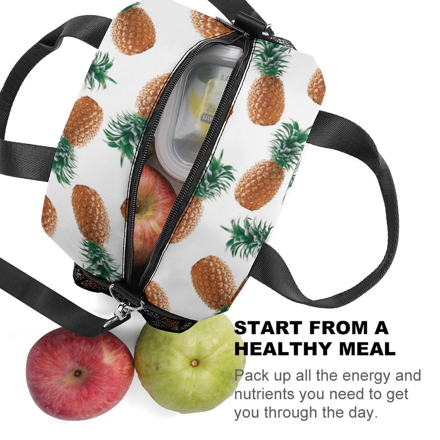 Custom Shoulder Strap Lunch Tote | Personalized Crossbody Cooler