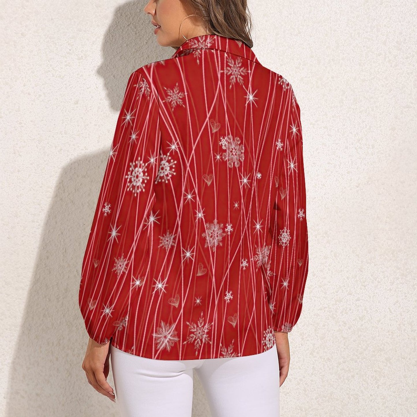 Custom Vintage V-Neck Blouse | Lantern Sleeve Boho Top (S-3XL)