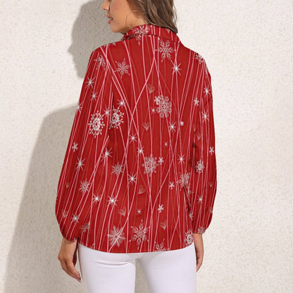 Custom Vintage V-Neck Blouse | Lantern Sleeve Boho Top (S-3XL)