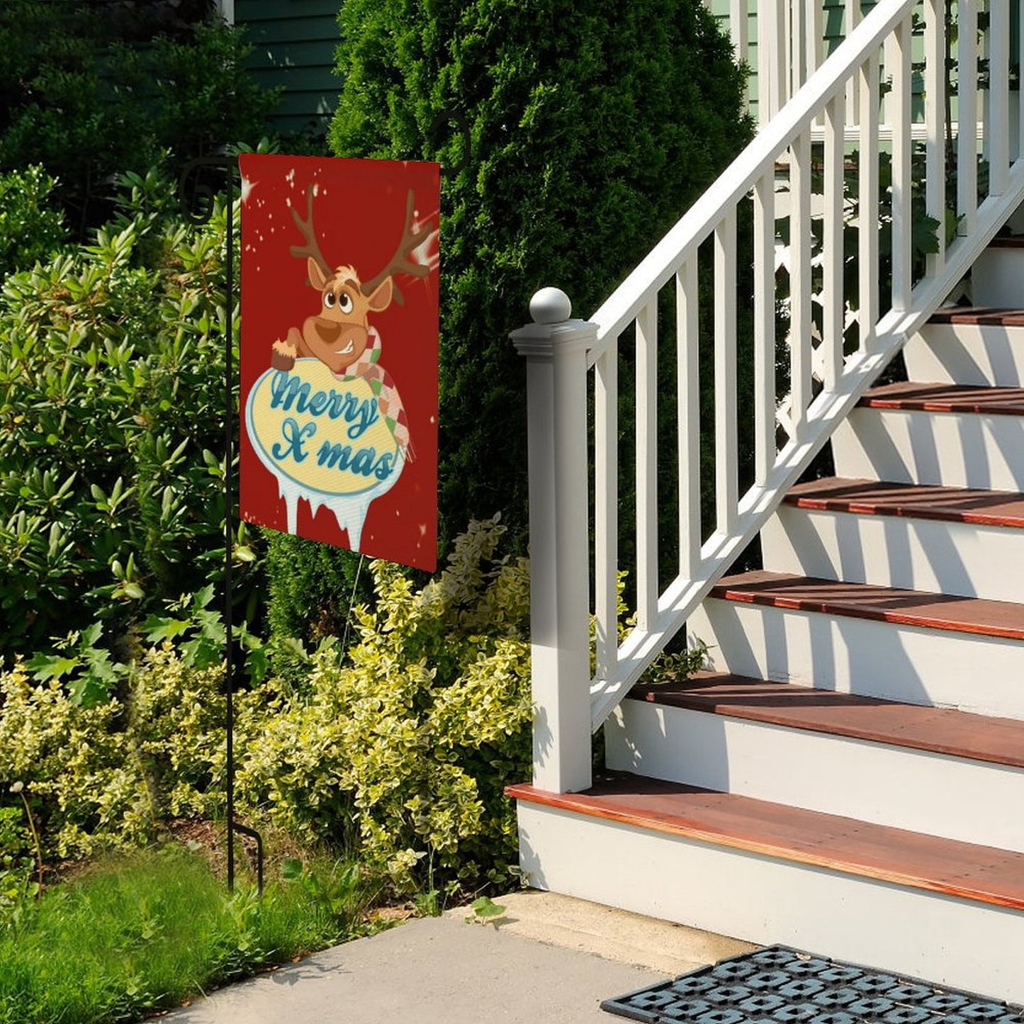 Custom Linen Garden Flag | Personalized Double-Sided Yard Flag