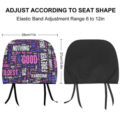 Custom Car Headrest Covers | Photo & Logo Interior Accents