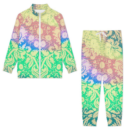 Men's Custom Zip-Up Tracksuit Set with Raglan Sleeves