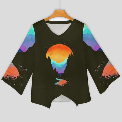 Custom Loose Chiffon Blouse | Breathable Long Sleeve Sun Top (S-5XL)