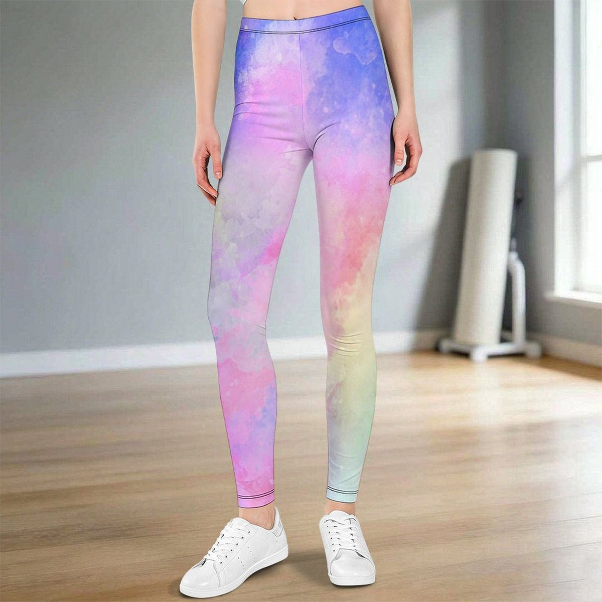 Custom Girls Yoga Leggings with Personalized Print