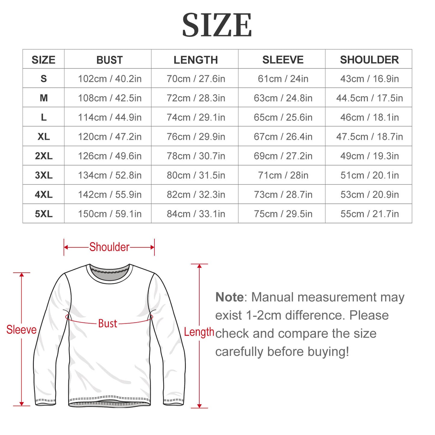 Custom Pique Long Sleeve T-Shirt | Personalized All-Over Print Tee