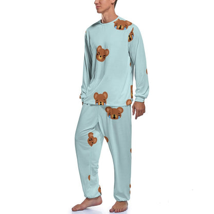 Custom Men's Jogger Pajama Set | Personalized Milk Silk Lounge