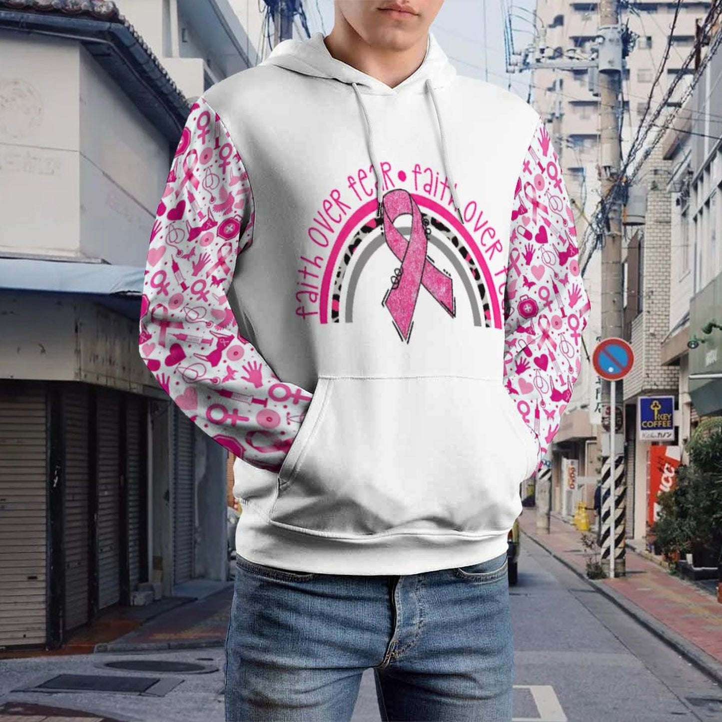 Custom French Terry All-Over Print Hoodie | Structured Streetwear