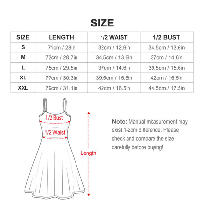 Custom Adjustable Spaghetti Strap Skater Dress | Fit & Flare Cami