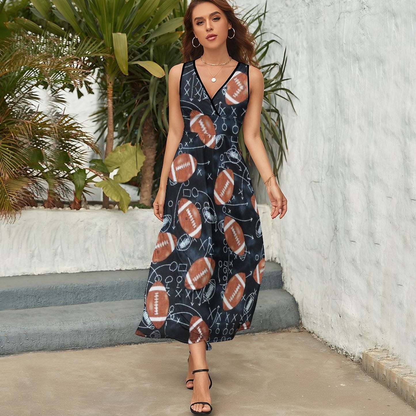 Custom Print Maxi Dress | Design Your Own Sleeveless Summer Dress
