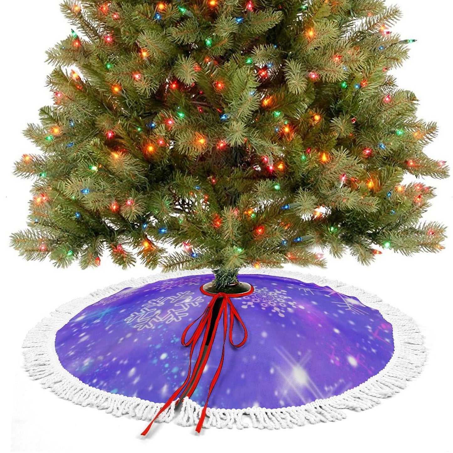 Design a Custom Reversible Tree Skirt | Tasseled & Waterproof