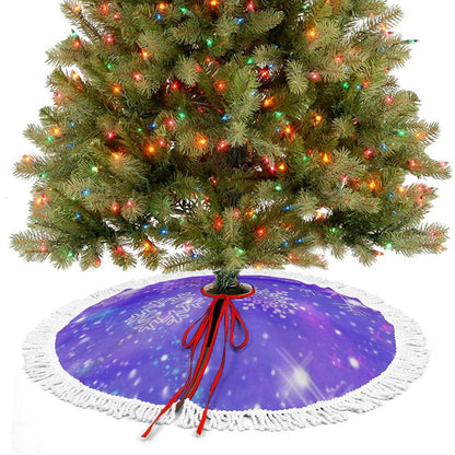 Design a Custom Reversible Tree Skirt | Tasseled & Waterproof