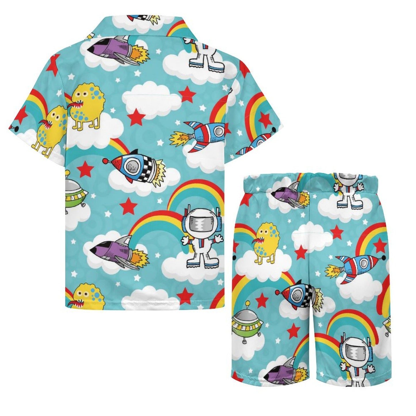 Custom Kids' Beach Set | Personalized Peach Skin Shirt & Shorts