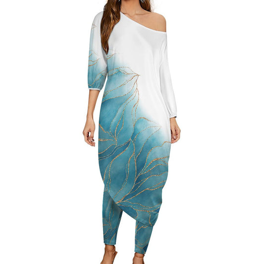 Custom Loungewear Set | Personalized Off-Shoulder Outfit