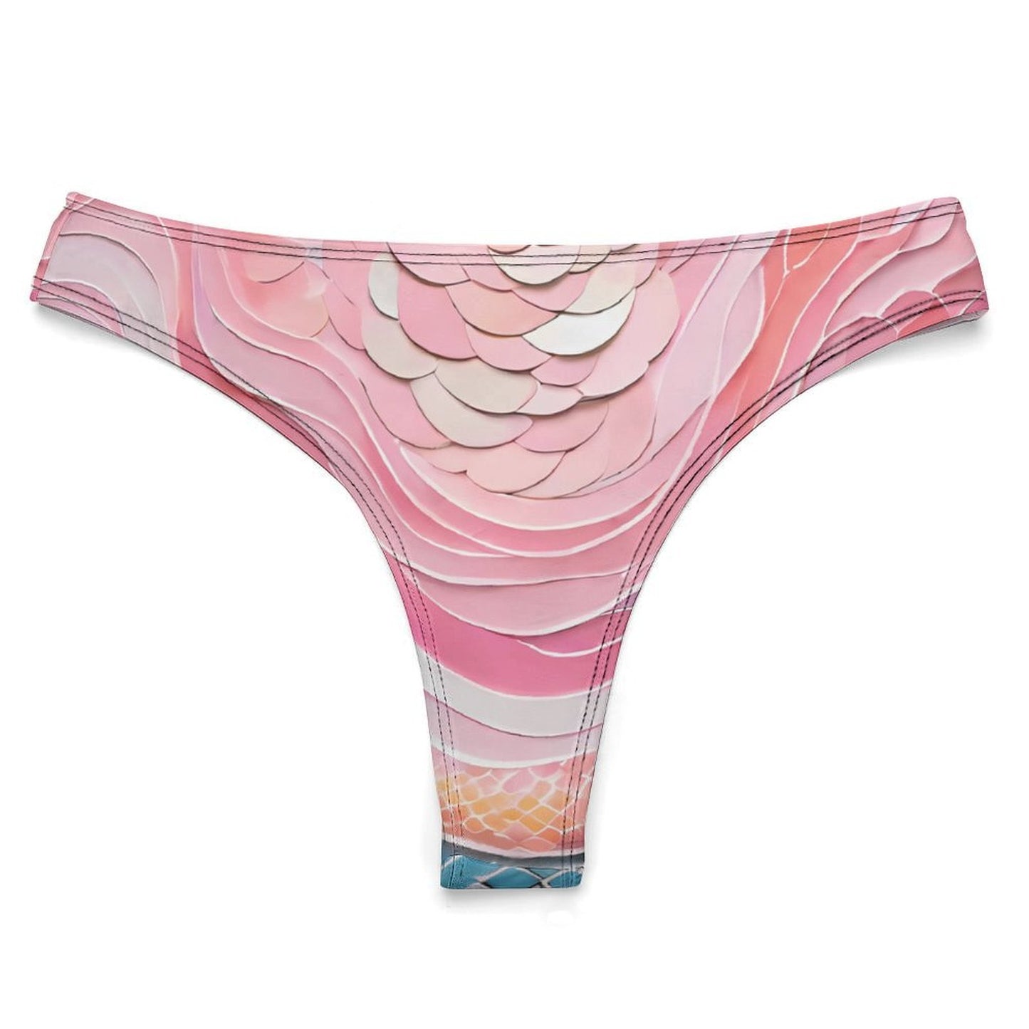 Custom Printed Modal Thong Underwear for Women