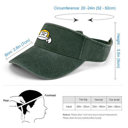 Custom Denim Visor | Personalized Logo Sun Hats for Teams & Golf