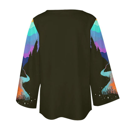 Custom Loose Chiffon Blouse | Breathable Long Sleeve Sun Top (S-5XL)