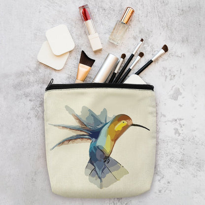 Custom Linen Cosmetic Bag | Personalized Photo Makeup Pouch