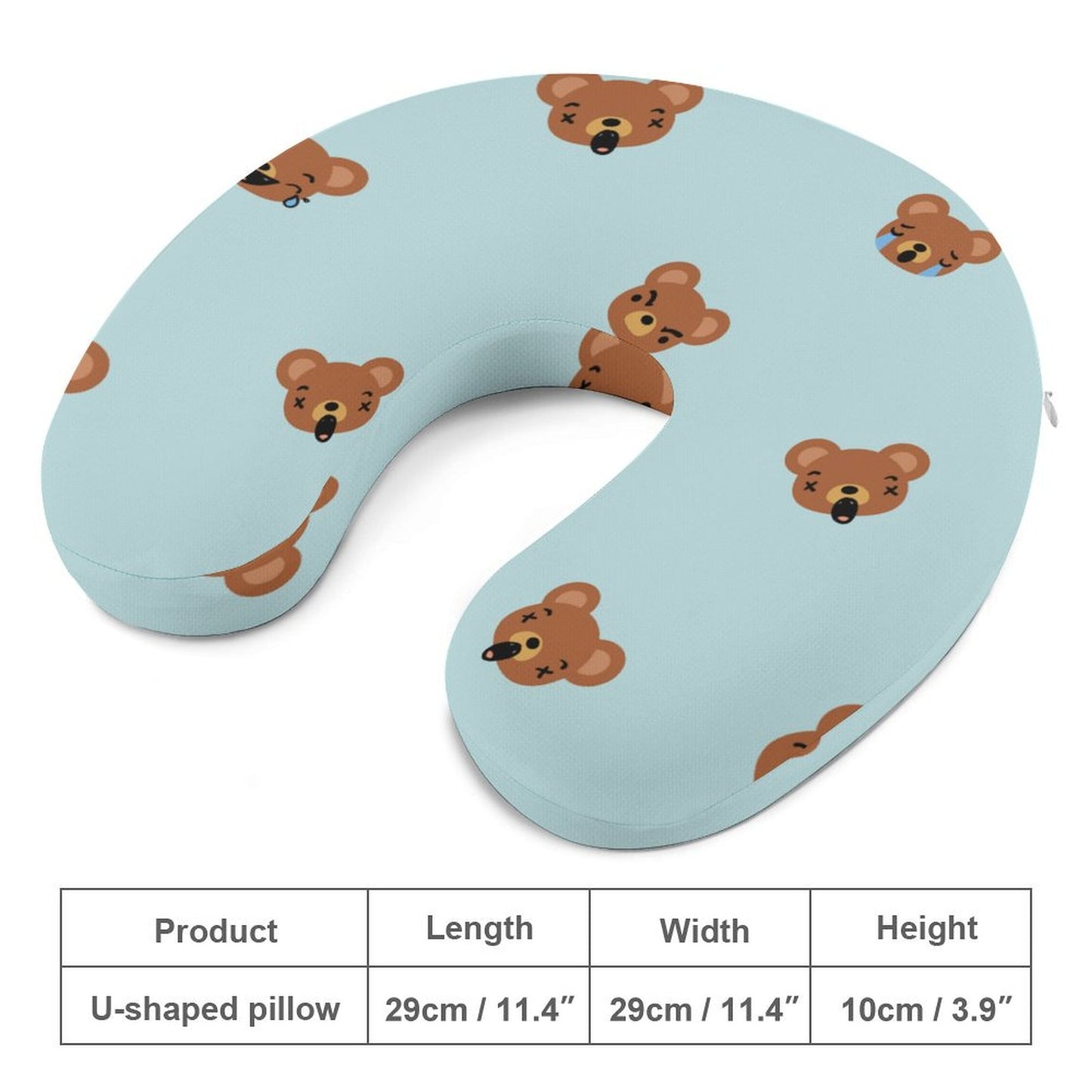 Custom Memory Foam Neck Pillow | Personalized U-Shaped Travel Pillow