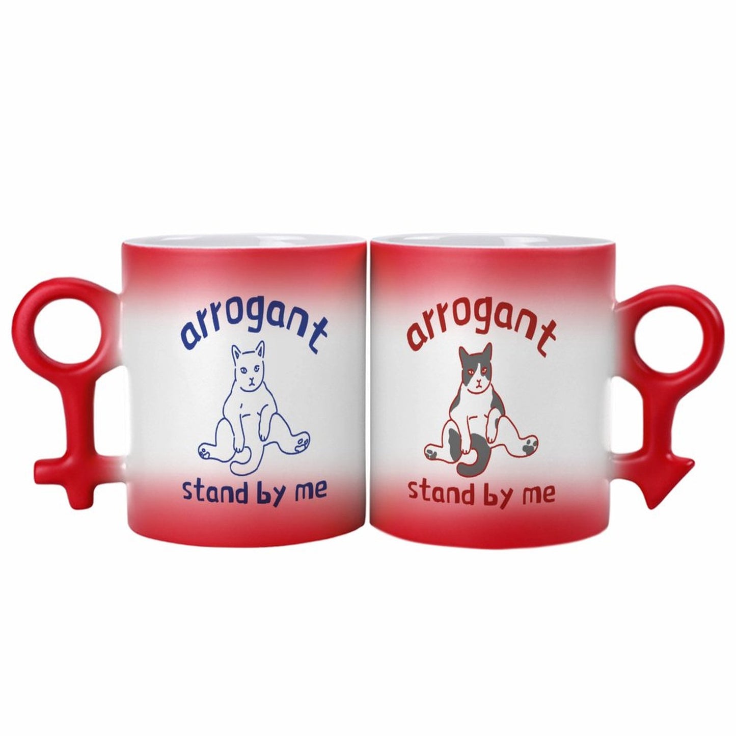 Custom Heat Changing Mug Set Couples | Photo Reveal Gift