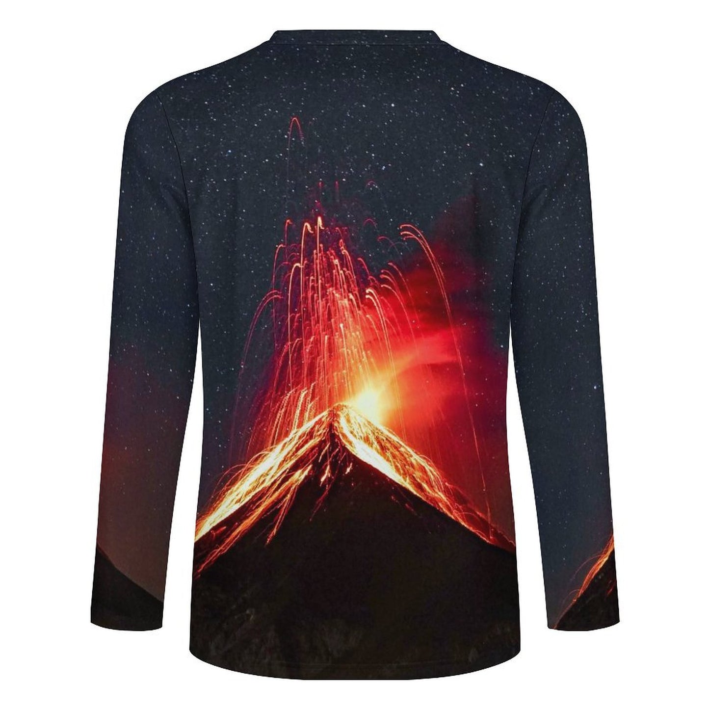 Custom Pique Long Sleeve T-Shirt | Personalized All-Over Print Tee
