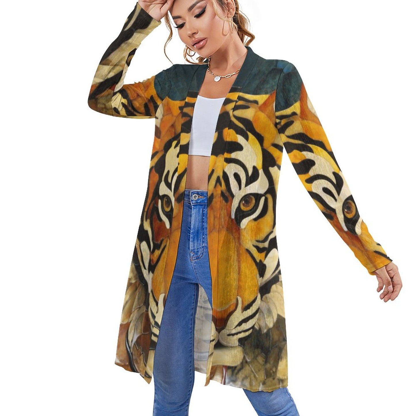 Custom Print Cardigan | Your Art on a Cozy Knit Sweater