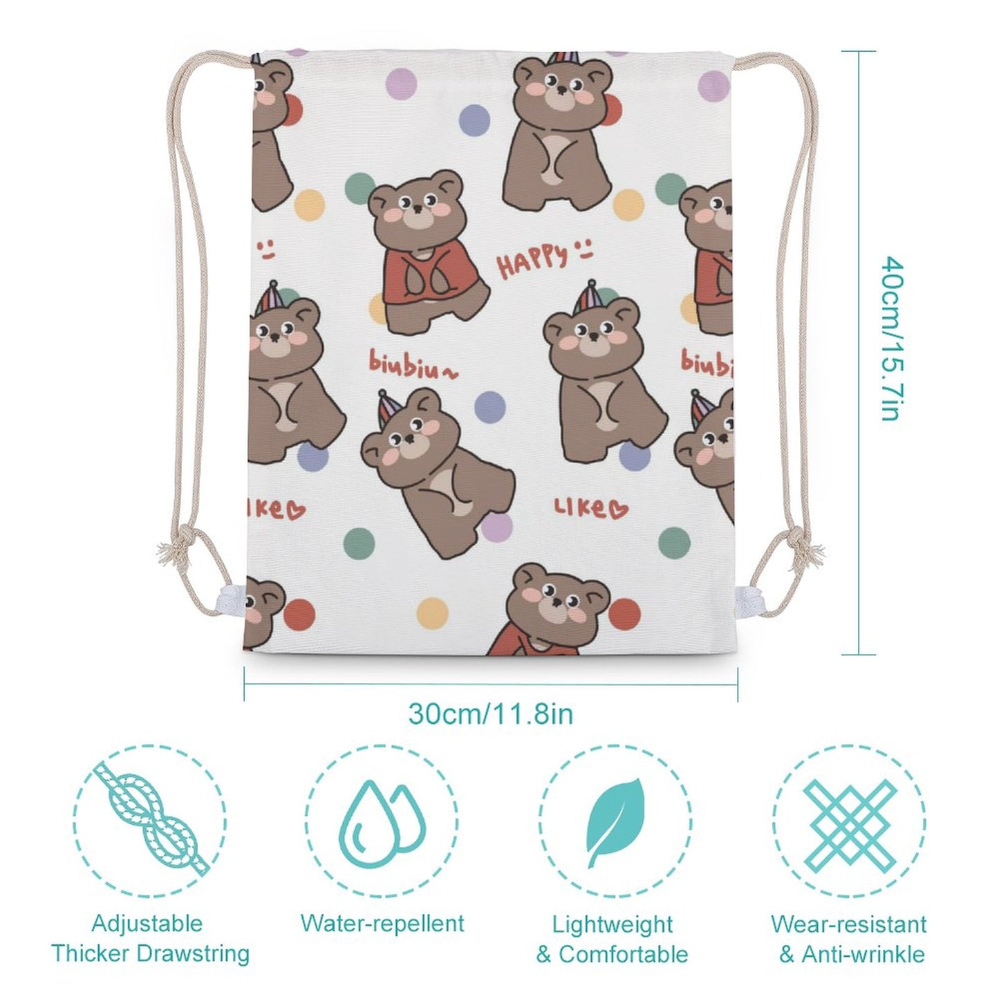 Custom Canvas Drawstring Bag | Personalized Cotton Cinch Sack