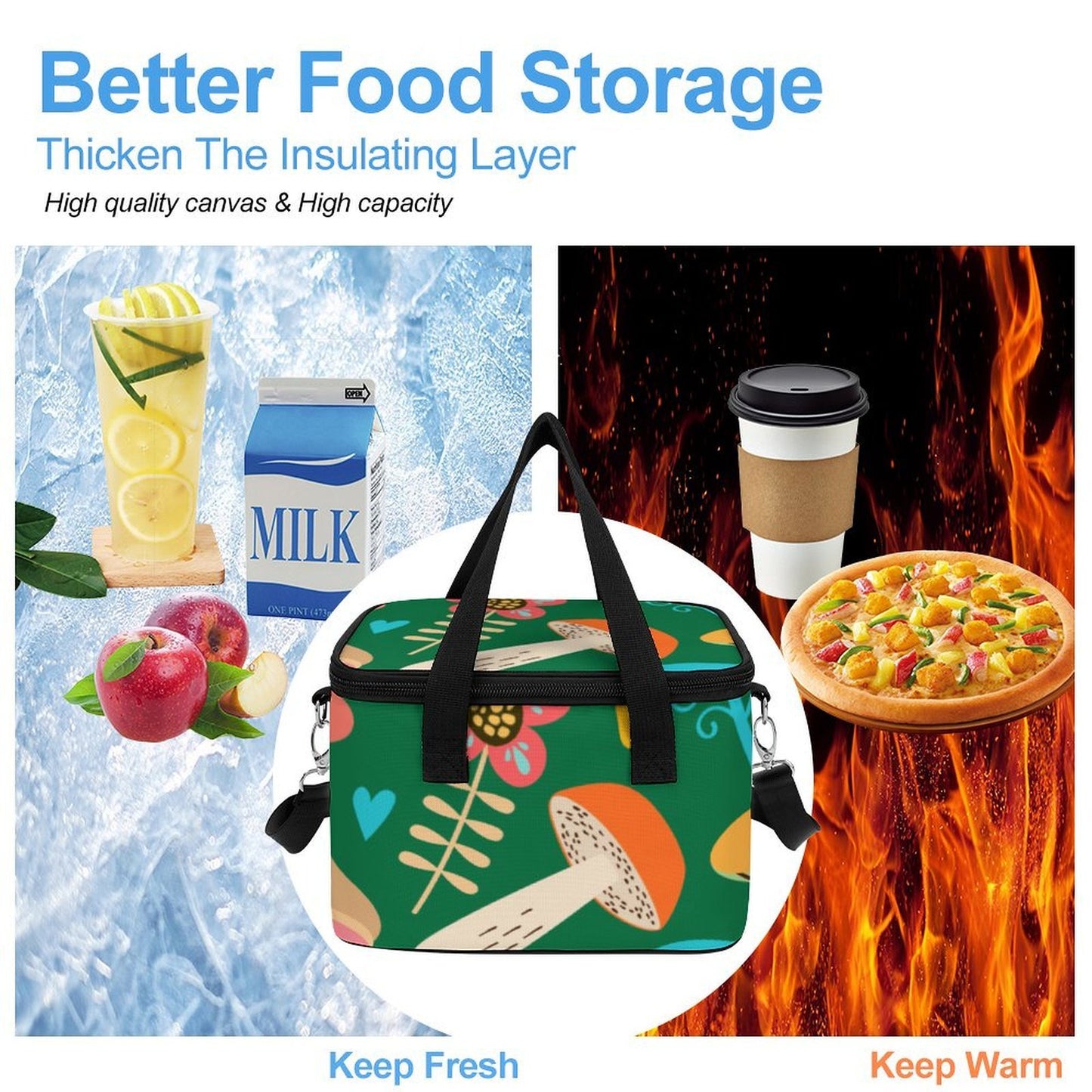 Personalized Insulated Lunch Bag with Custom Print