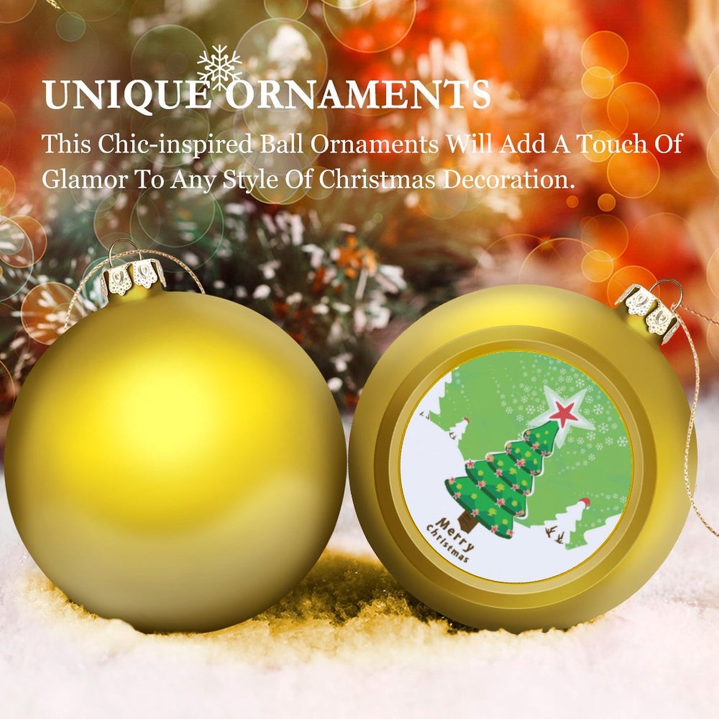 Create Small Custom Ornaments | Your Photo on 4cm Mini Baubles