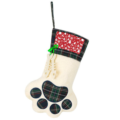 Personalized Pet Stocking with Plush Cuff | Custom Dog Photo