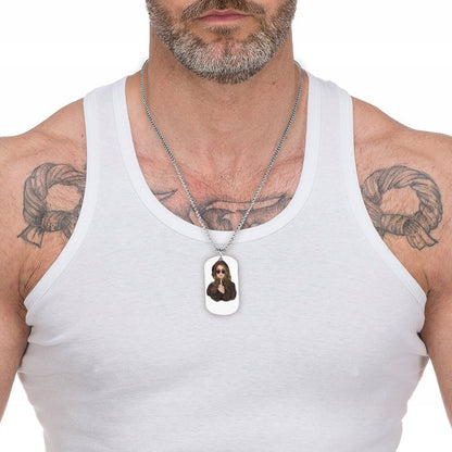 Custom Photo Dog Tag Memorial Necklace