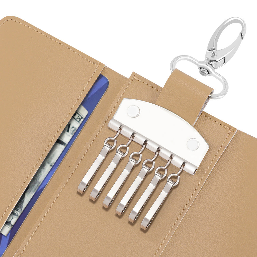 Custom Leather Key Case Wallet | Personalized Car Key Holder