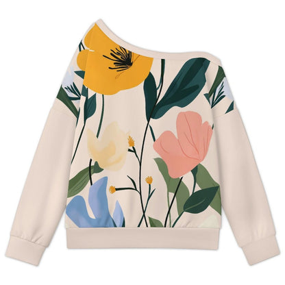 Custom Women's Off-Shoulder Oversized Sweatshirt