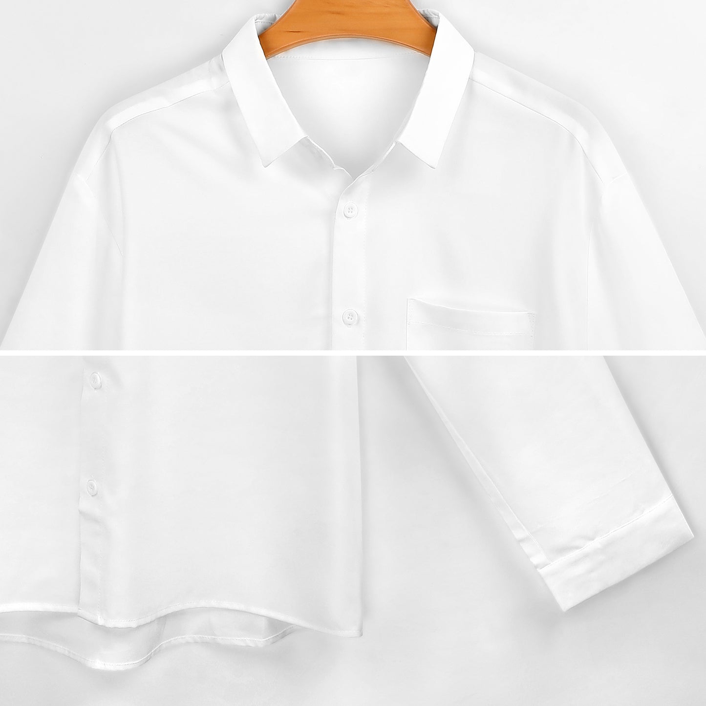 Custom 4-Way Stretch Button-Down | Wrinkle-Free Men's Shirt (S-6XL)