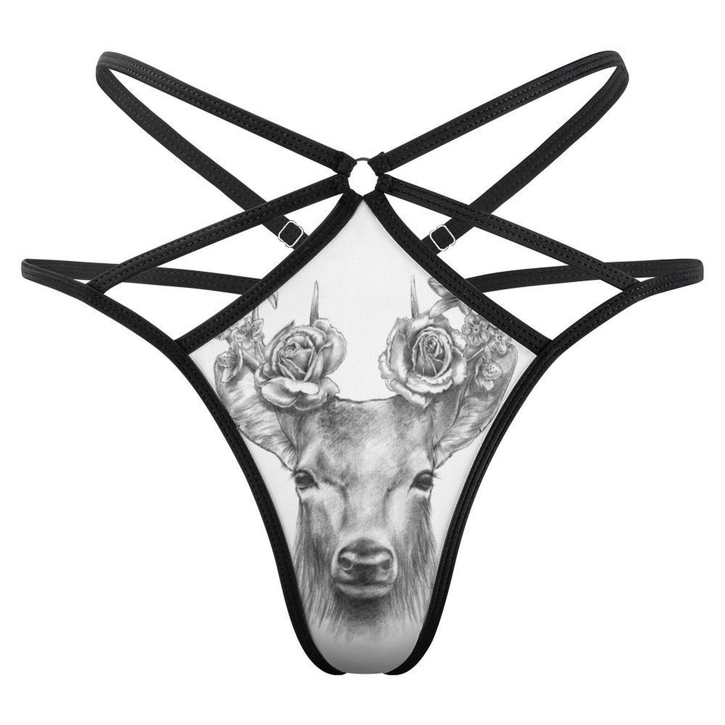 Personalized Mesh Thong | Custom Photo Underwear for Her