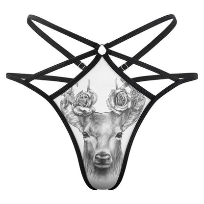 Personalized Mesh Thong | Custom Photo Underwear for Her