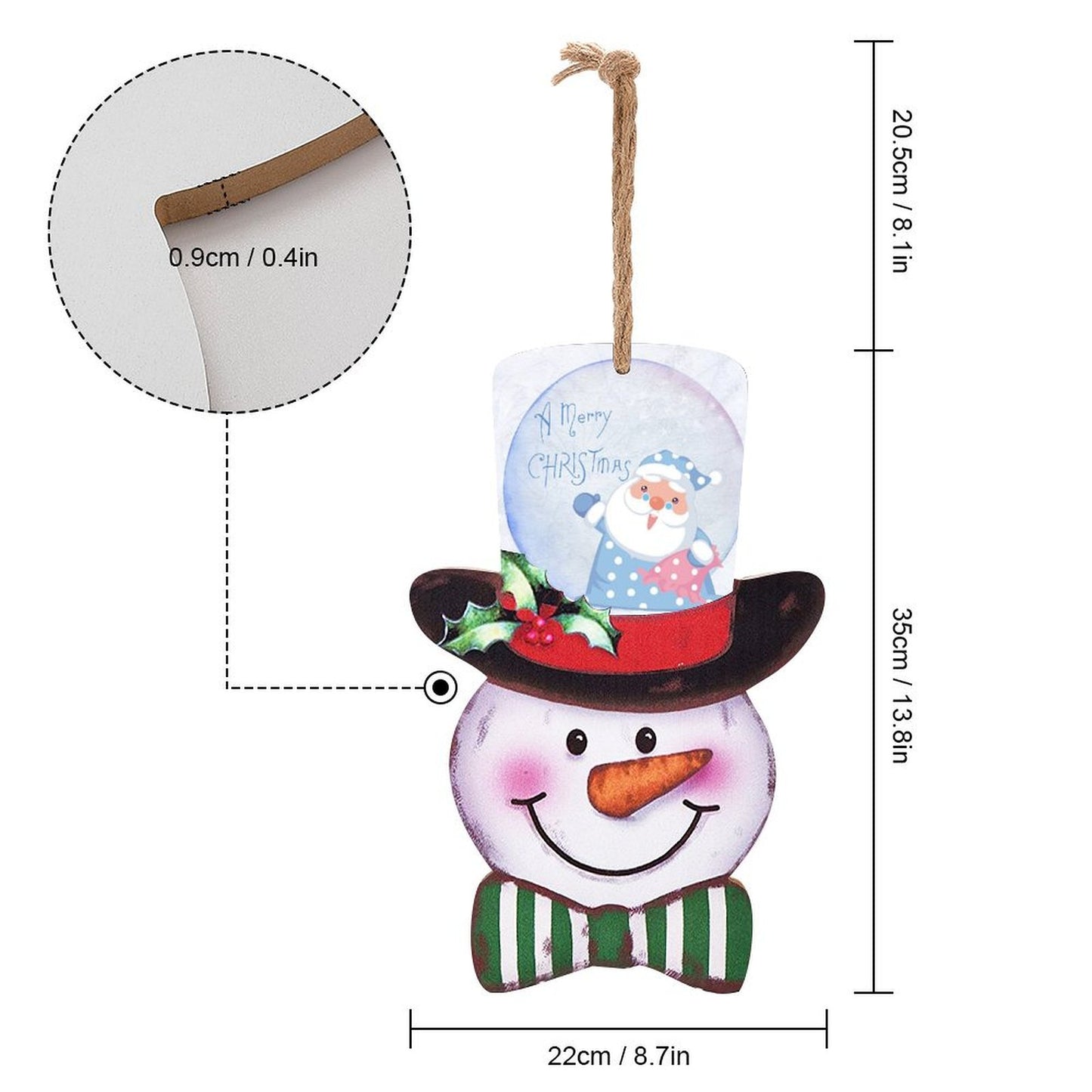 Welcome Guests with a Custom Wooden Snowman Sign | Personalized Decor