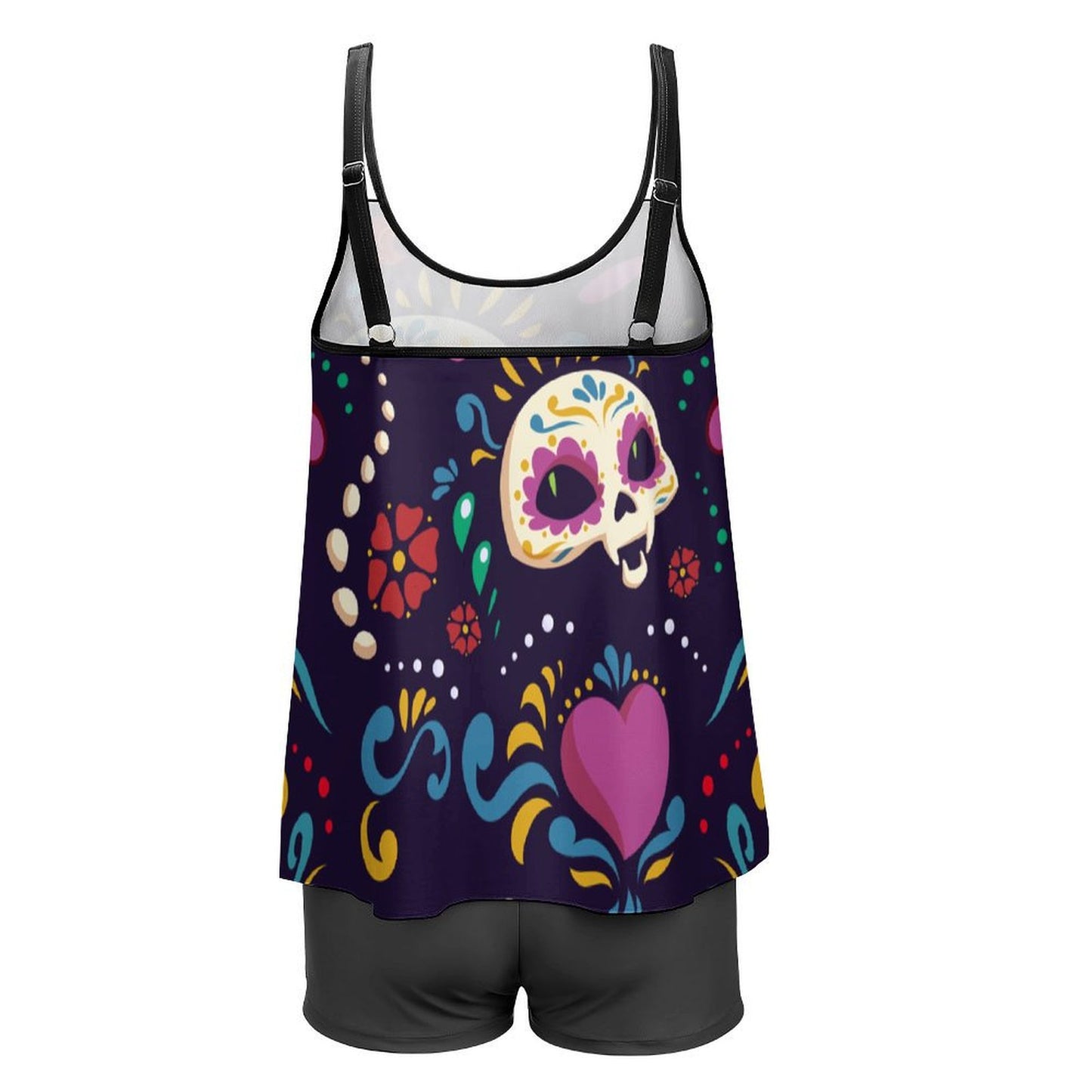 Custom Skirted Two-Piece Swimsuit | Personalized Tankini with Boyleg Shorts