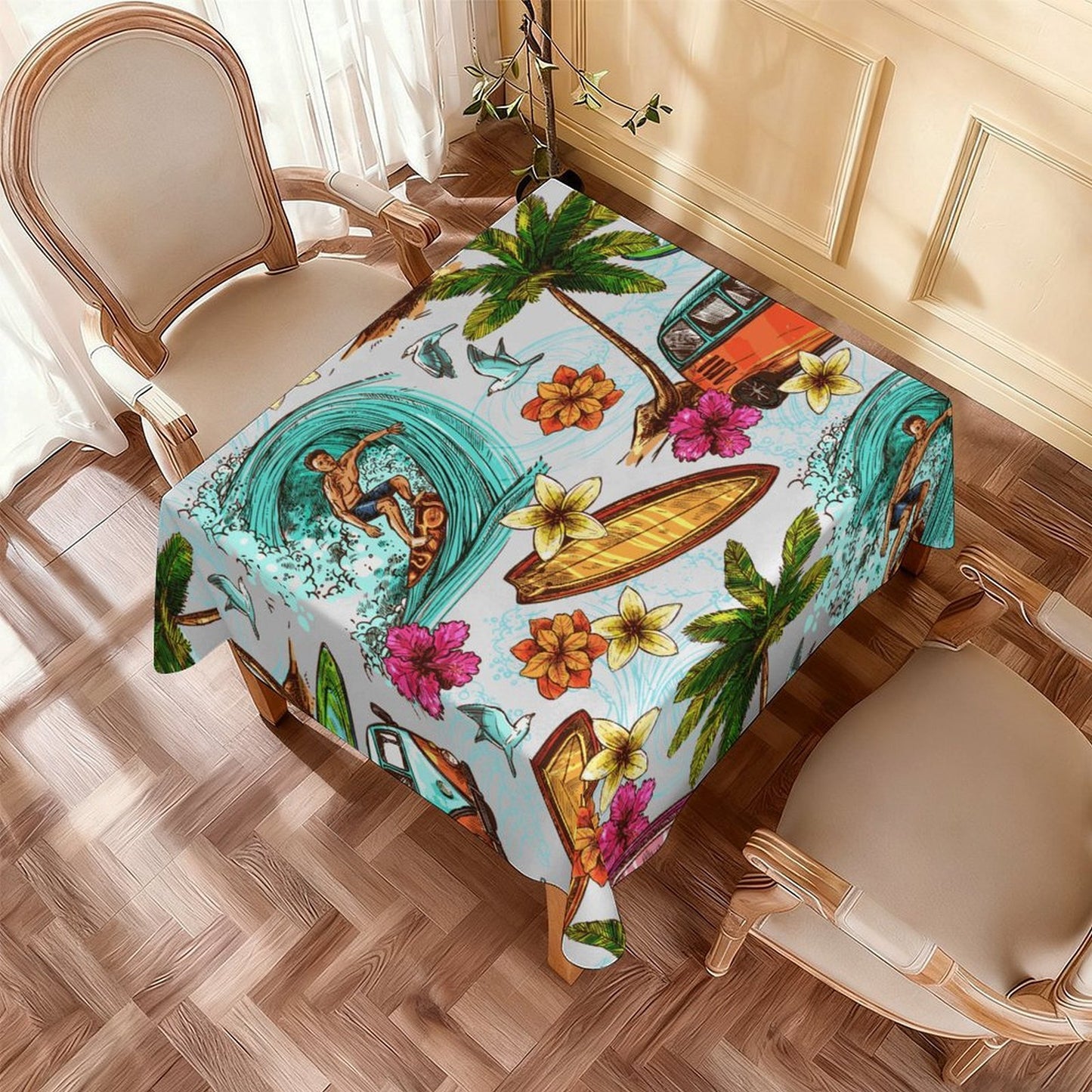 Custom Square Tablecloth | Waterproof Oxford Table Cover