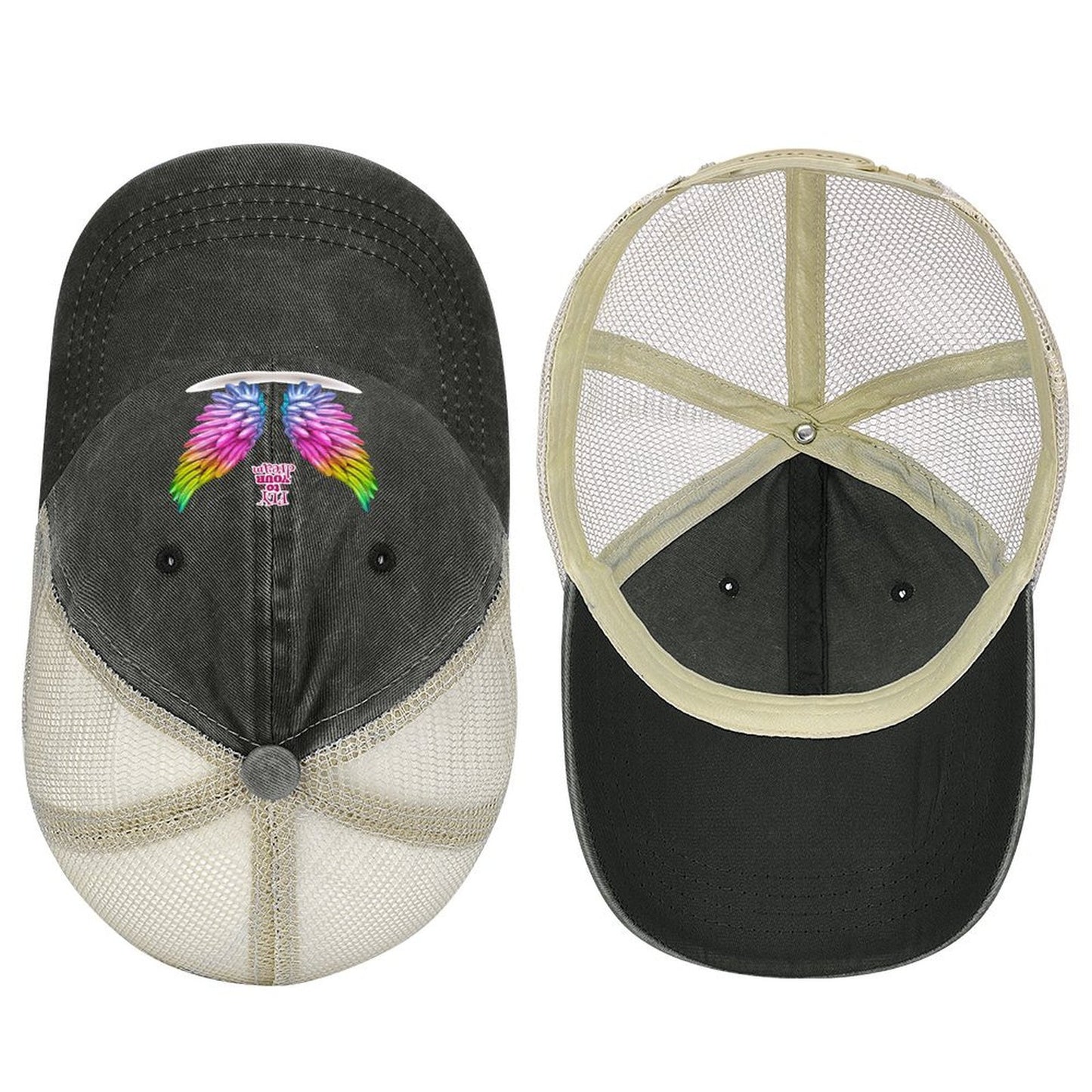 Custom Hollow-Out Denim Cap | Personalized Cotton Baseball Hat