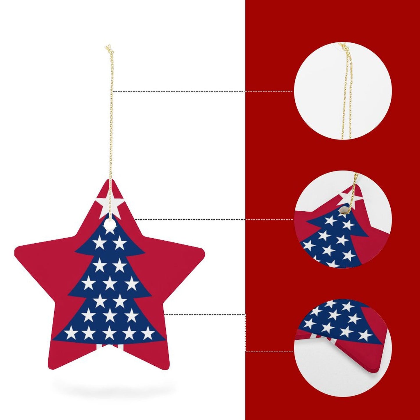 Create a Custom Star Shaped Ornament | A Ceramic Photo Keepsake