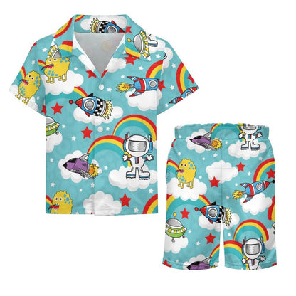 Custom Kids' Beach Set | Personalized Peach Skin Shirt & Shorts