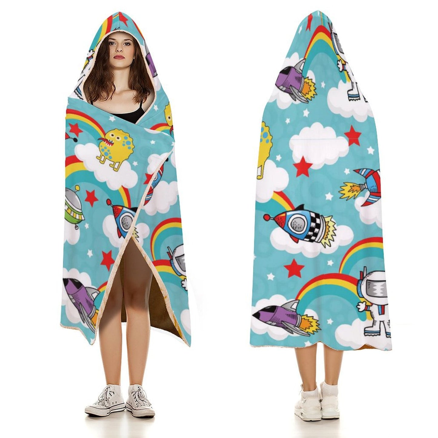 Custom Hooded Blanket | Personalized Wearable Photo Throw