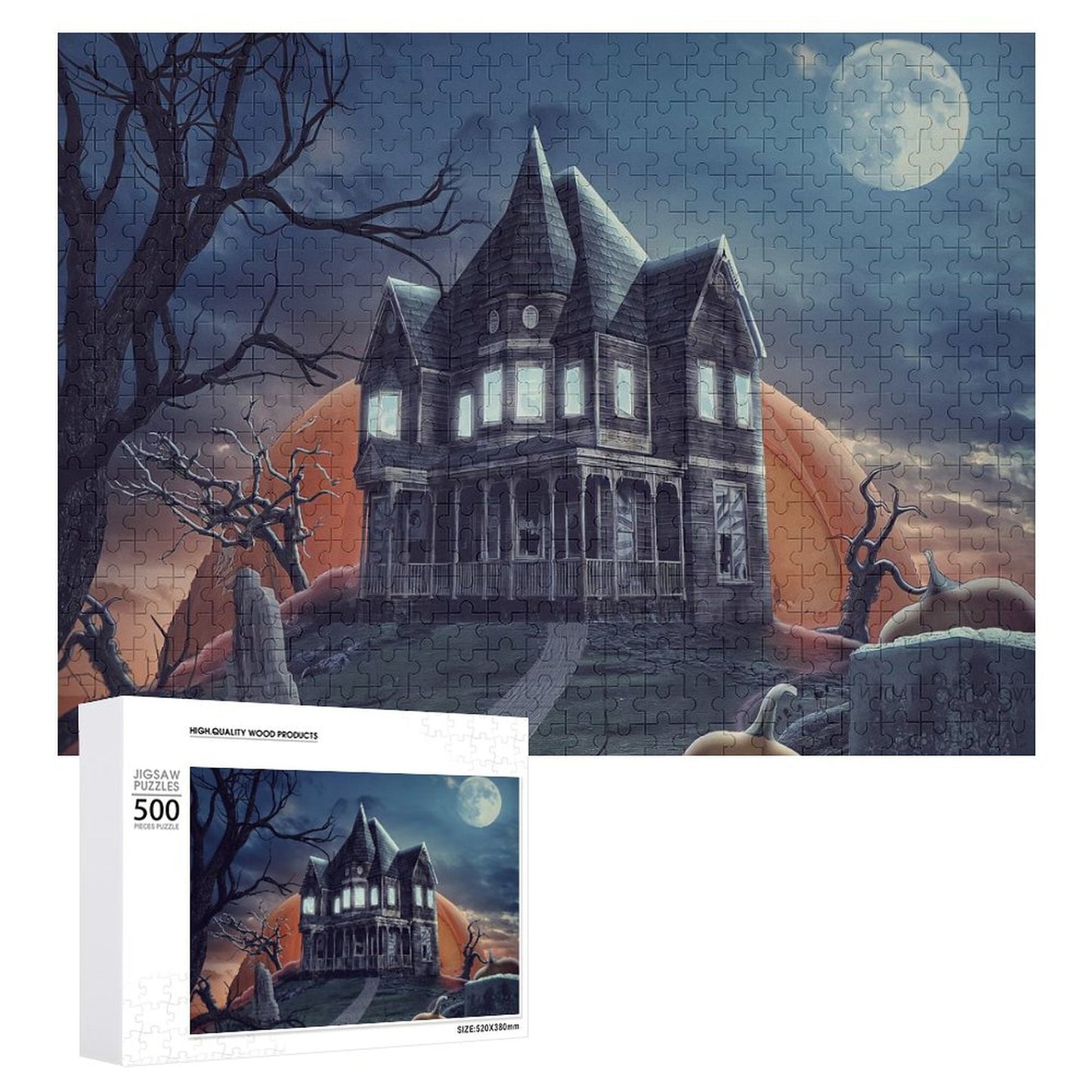 Custom Wood Puzzle | Personalized Photo Jigsaw (300-1000 pc)