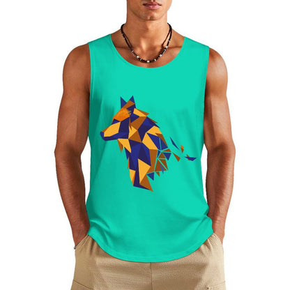Custom Cotton Vest | Personalized Heat Press Tank Top (Multi-Color)